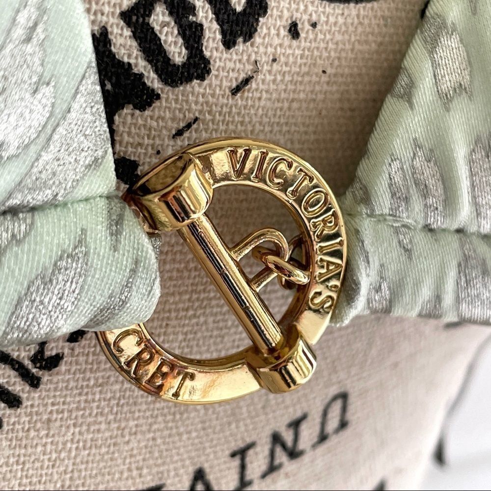 Victoria’s Secret Metallic Python Print Mint Togg… - image 5